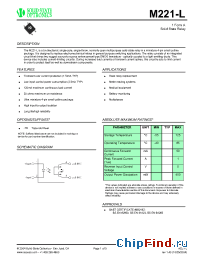 Datasheet M221-L manufacturer Solid State
