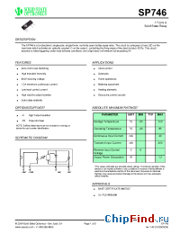 Datasheet SP746 manufacturer Solid State
