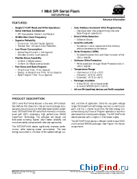 Datasheet SST25VF010A-33-4E-QA manufacturer SST