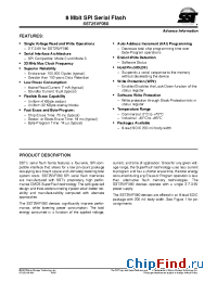 Datasheet SST25VF080-33-4C-SA manufacturer SST