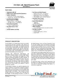 Datasheet SST39SF512-70-4I-WH-DM003 manufacturer SST