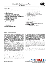 Datasheet SST39VF088-70-4C-EK manufacturer SST