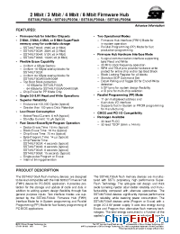 Datasheet SST49LF003A-33-4C-WH manufacturer SST