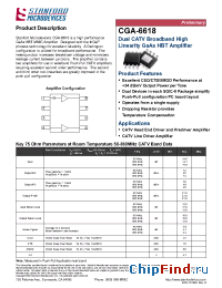 Datasheet CGA-6618 manufacturer Stanford