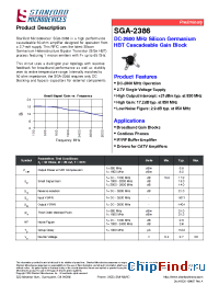 Datasheet SGA-2386-TR1 manufacturer Stanford