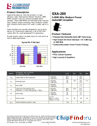 Datasheet SXA-289 manufacturer Stanford