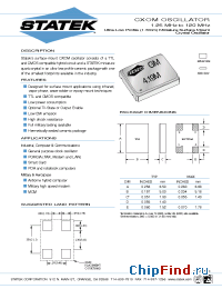 Datasheet CXOM manufacturer Statek