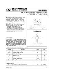 Datasheet 1534-1 manufacturer STMicroelectronics