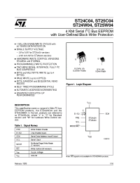 Datasheet 24C04 производства STMicroelectronics