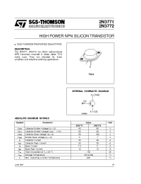 Datasheet 2N3771 manufacturer STMicroelectronics