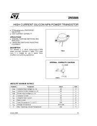 Datasheet 2N5886 manufacturer STMicroelectronics