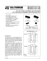 Datasheet 54HC157 manufacturer STMicroelectronics