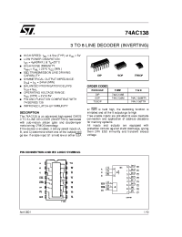 Datasheet 74AC138B manufacturer STMicroelectronics