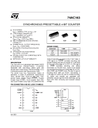 Datasheet 74AC163MTR manufacturer STMicroelectronics