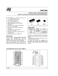 Datasheet 74AC245 manufacturer STMicroelectronics