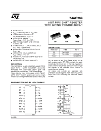 Datasheet 74AC299M manufacturer STMicroelectronics