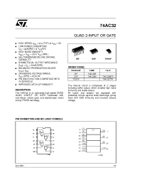 Datasheet 74AC32MTR производства STMicroelectronics