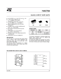Datasheet 74ACT02M manufacturer STMicroelectronics