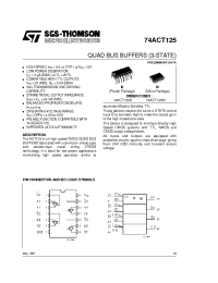 Datasheet 74ACT125 manufacturer STMicroelectronics