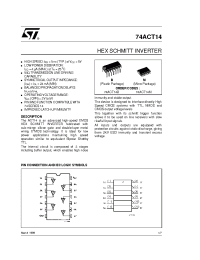 Datasheet 74ACT14 manufacturer STMicroelectronics