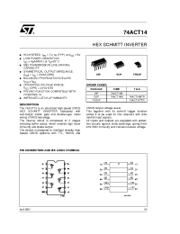 Datasheet 74ACT14MTR manufacturer STMicroelectronics