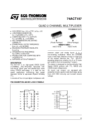 Datasheet 74ACT157 manufacturer STMicroelectronics