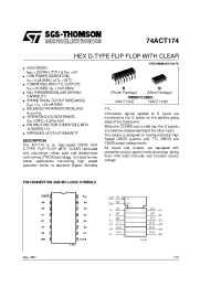 Datasheet 74ACT174 manufacturer STMicroelectronics