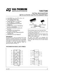 Datasheet 74ACT240M manufacturer STMicroelectronics