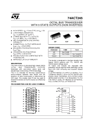 Datasheet 74ACT245T manufacturer STMicroelectronics
