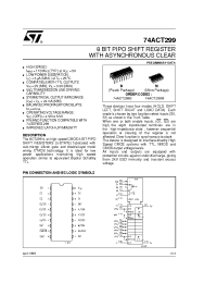 Datasheet 74ACT299 manufacturer STMicroelectronics