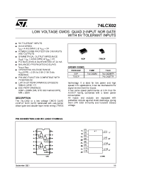 Datasheet 74LCX02TTR manufacturer STMicroelectronics