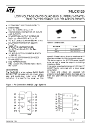 Datasheet 74LCX125MTR manufacturer STMicroelectronics