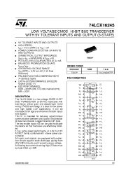Datasheet 74LCX16245TTR manufacturer STMicroelectronics