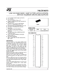 Datasheet 74LCX16373 manufacturer STMicroelectronics