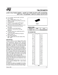 Datasheet 74LCX16374 manufacturer STMicroelectronics