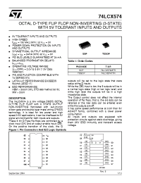 Datasheet 74LCX574 manufacturer STMicroelectronics