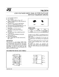 Datasheet 74LCX74 manufacturer STMicroelectronics