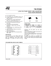 Datasheet 74LVC04AMTR производства STMicroelectronics