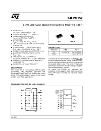 Datasheet 74LVQ157TTR manufacturer STMicroelectronics