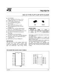 Datasheet 74LVQ174MTR manufacturer STMicroelectronics