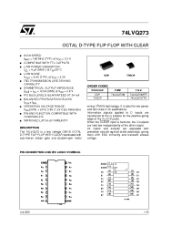 Datasheet 74LVQ273TTR manufacturer STMicroelectronics