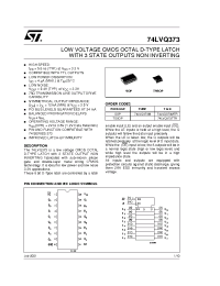 Datasheet 74LVQ373MTR manufacturer STMicroelectronics