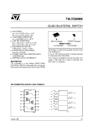 Datasheet 74LVQ4066T manufacturer STMicroelectronics