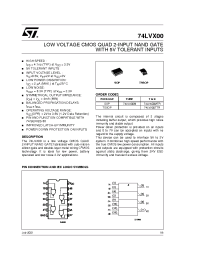 Datasheet 74LVX00TTR manufacturer STMicroelectronics