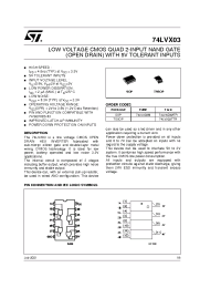Datasheet 74LVX03MTR производства STMicroelectronics