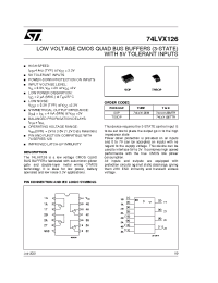 Datasheet 74LVX126TTR manufacturer STMicroelectronics