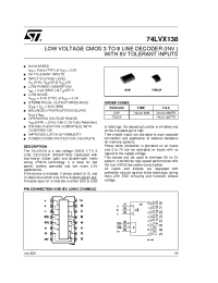Datasheet 74LVX138TTR manufacturer STMicroelectronics