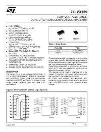 Datasheet 74LVX139TTR производства STMicroelectronics