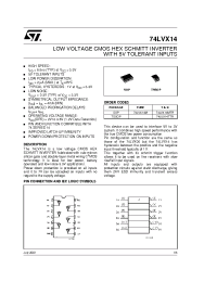 Datasheet 74LVX14 manufacturer STMicroelectronics