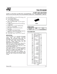 Datasheet 74LVX16240TTR manufacturer STMicroelectronics